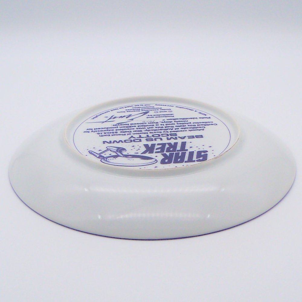 Vintage Star Trek TOS "Beam Us Down Scotty" Plate - Picture 10 of 12